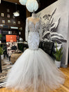 Beaded white gown